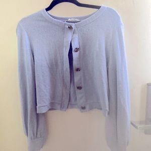 M Millennial purple cardigan